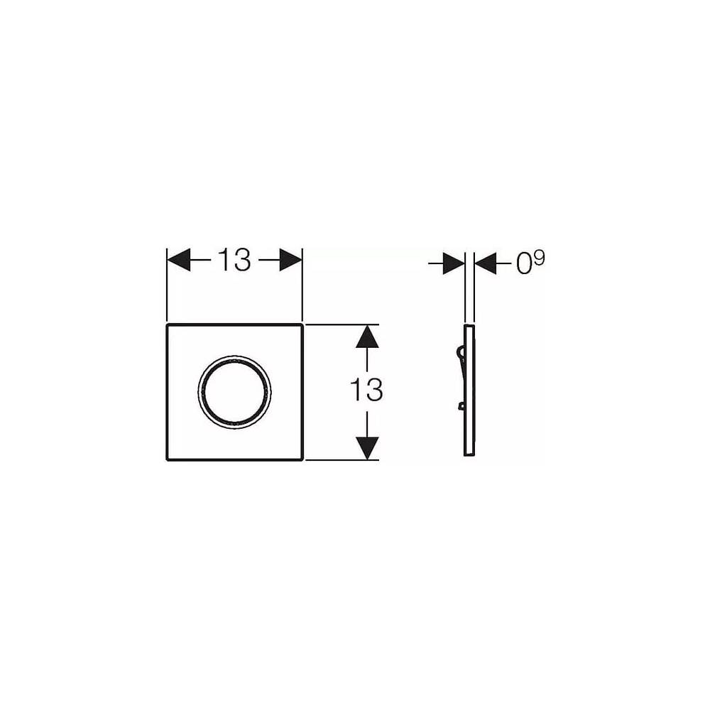 "Geberit" bekontaktis praplovimo mechanizmas Sigma 01 116.031.21.5