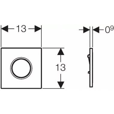 "Geberit" bekontaktis praplovimo mechanizmas Sigma 01 116.031.21.5