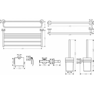 "Hansgrohe Logis" universalūs priedai (5 in 1)