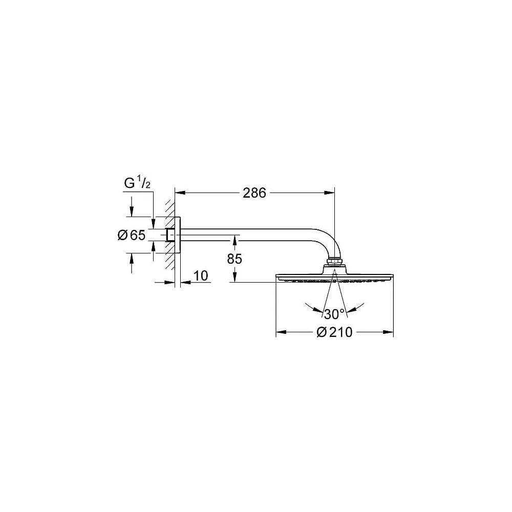 "Grohe" lietvamzdis "Cosmopolitan 210" 26052000