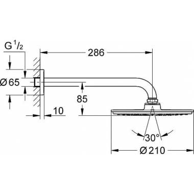 "Grohe" lietvamzdis "Cosmopolitan 210" 26052000