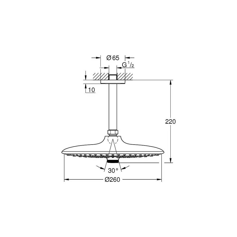 "Grohe Euphoria SmartControl" dušo galvutė 26460000