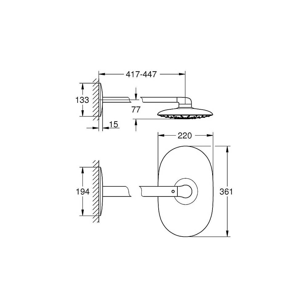 "Grohe Rainshower SmartControl 360 Mono" 26450LS0