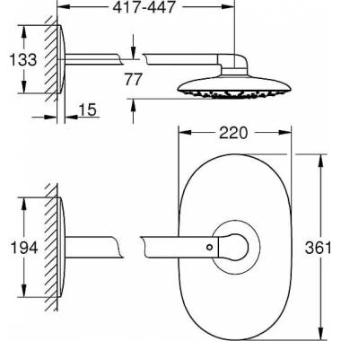 "Grohe Rainshower SmartControl 360 Mono" 26450LS0