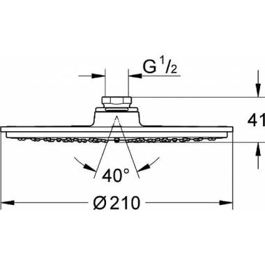 "Grohe" lietvamzdis "Cosmopolitan 210" 28368LS0