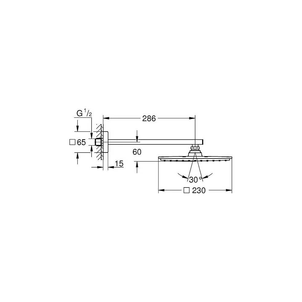 "Grohe Rainshower Allure 230" dušo kabina 26064000