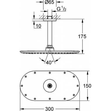 "Grohe Rainshower Veris 300" 26069000