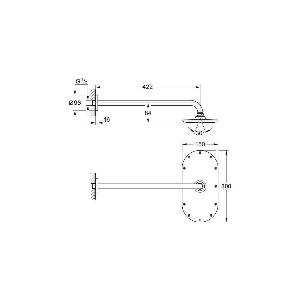 "Grohe Rainshower Veris 300" 26170000