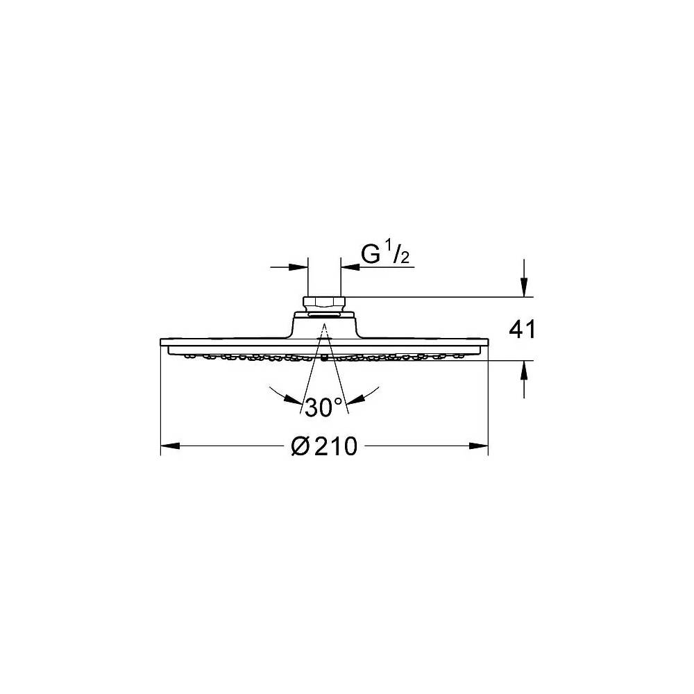 "Grohe Rainshower Cosmopolitan 210" 28368000