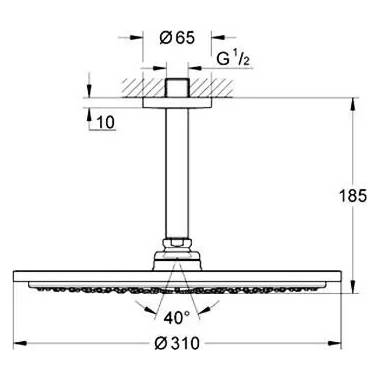 "Grohe" lietvamzdis "Cosmopolitan 310" 26057000