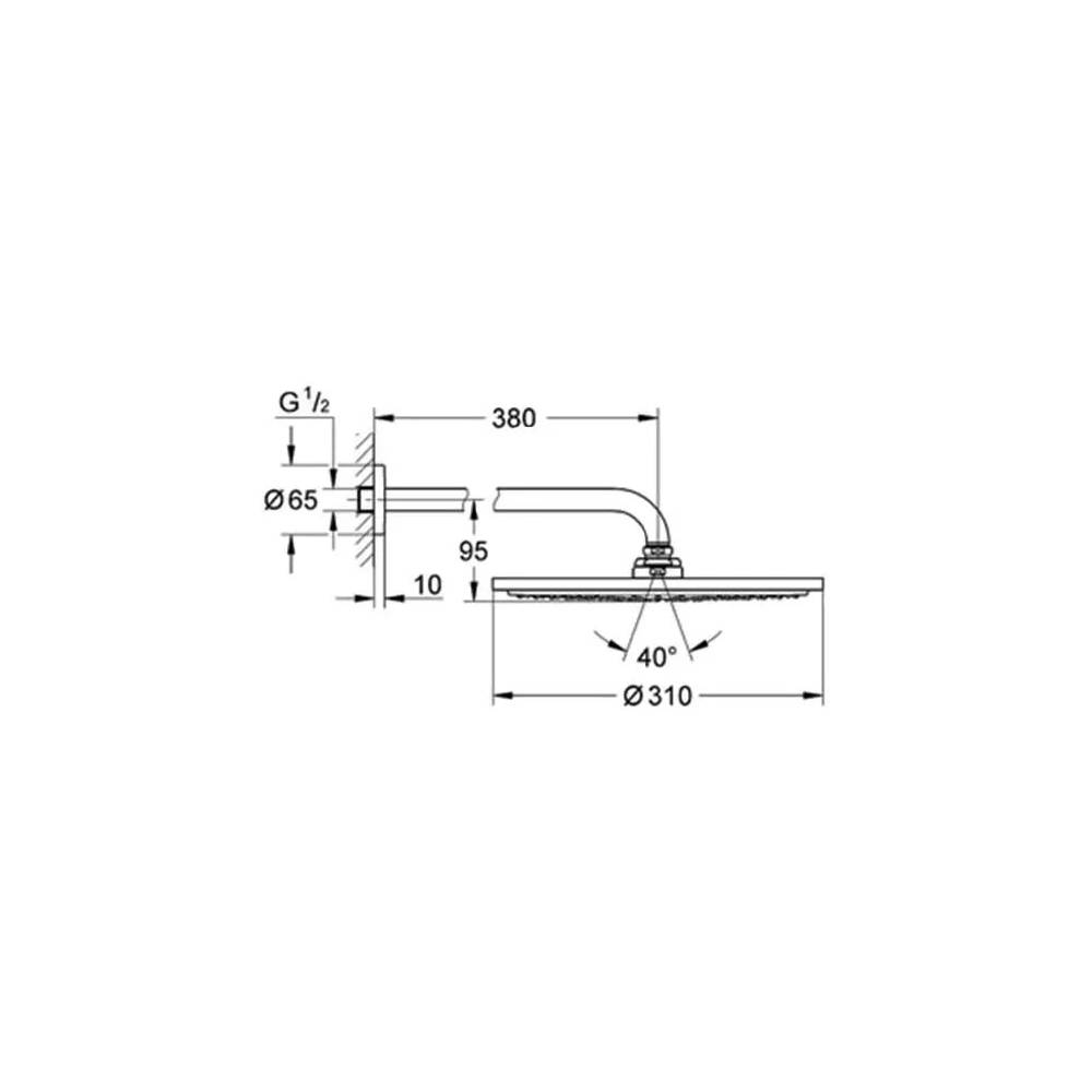 "Grohe Rainshower Cosmopolitan" dušo kabina 26066000