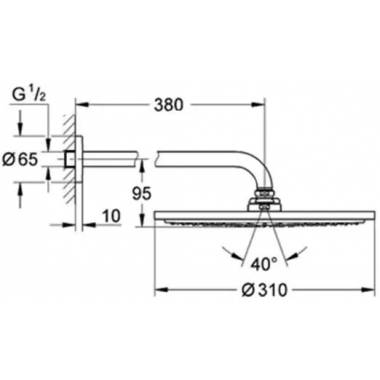 "Grohe Rainshower Cosmopolitan" dušo kabina 26066000