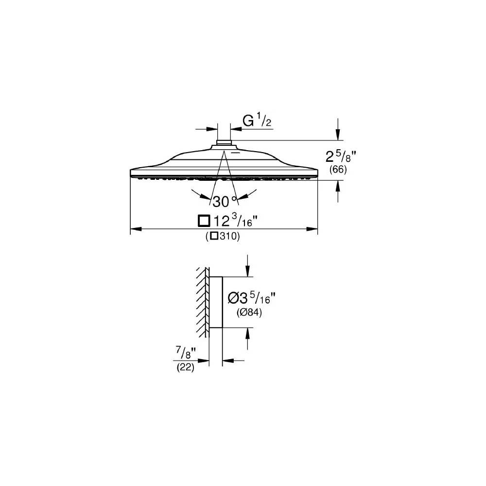 "Grohe Rainshower 310 SmartConnect" viršutinis dušas 26643000