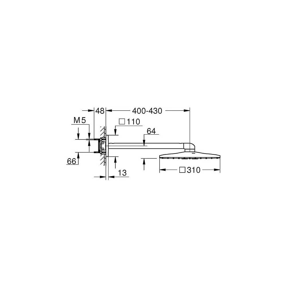 "Grohe Rainshower SmartActive Cube" dušo kabina 26479LS0