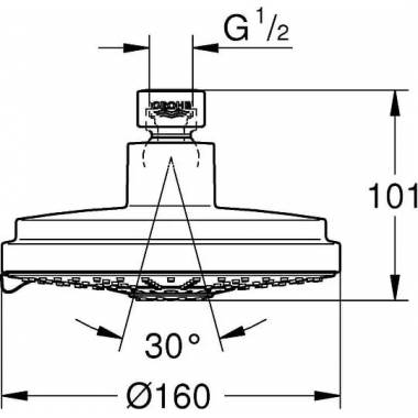 "Grohe" lietvamzdis "Cosmopolitan 160" 27134000