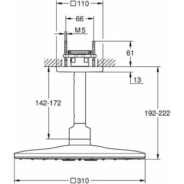 "Grohe Rainshower SmartActive Cube" dušo kabina 26481LS0