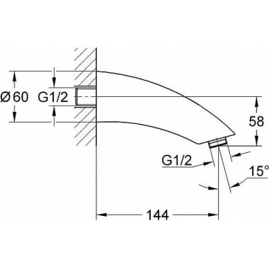 "Grohe" laikiklis viršutiniam dušui "Movario" 28529000