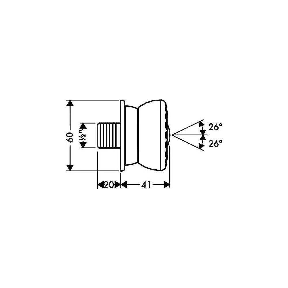 "Hansgrohe Bodyvette" šoninis dušas 28466000