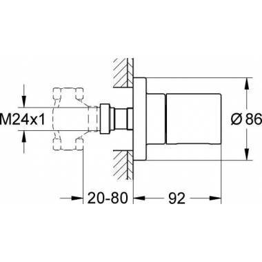 Grohe ventilis Grohtherm 3000 Cosmopolitan 19470000