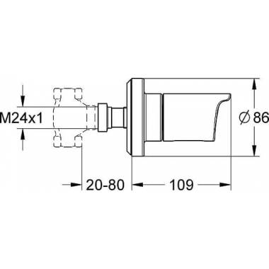 Grohe ventilis Grohtherm 2000 19243001