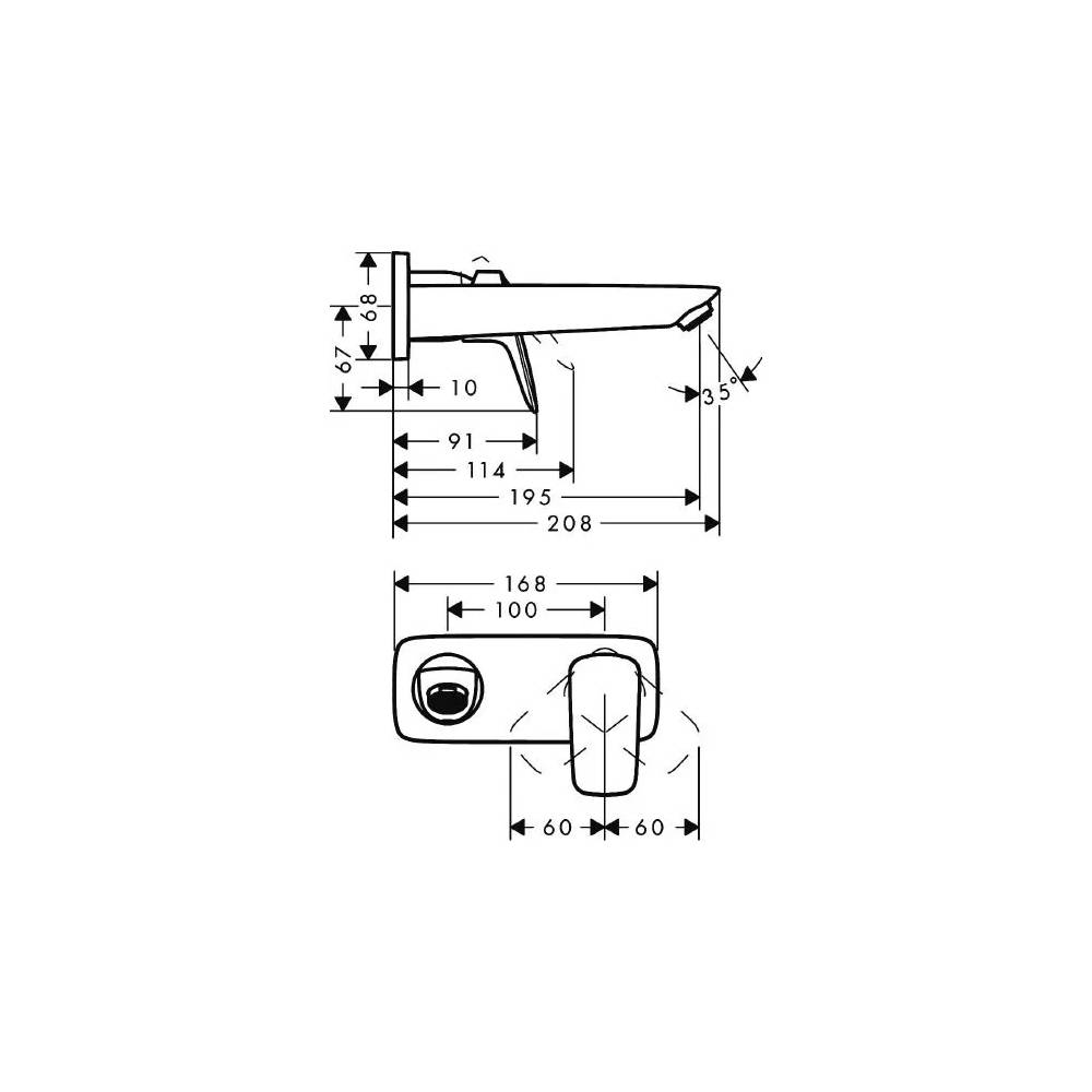 "Hansgrohe" praustuvo maišytuvas "Logis" 71220000