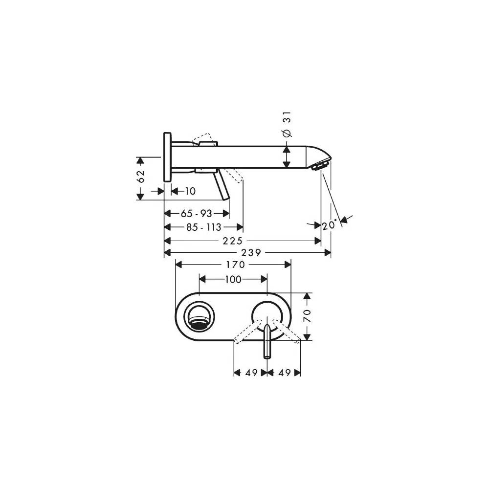 "Hansgrohe Talis" praustuvo maišytuvas 31611000