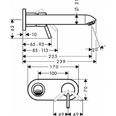 "Hansgrohe Talis" praustuvo maišytuvas 31611000