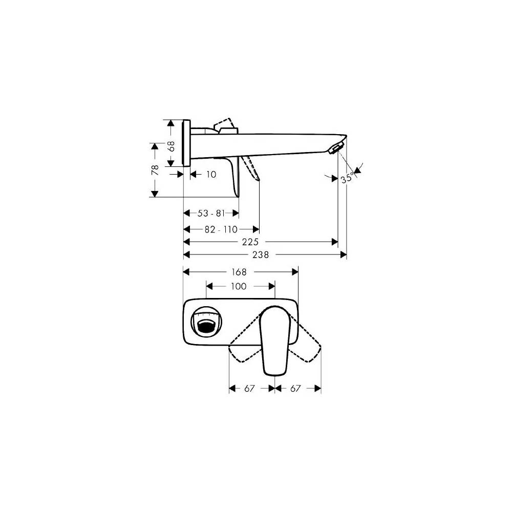 "Hansgrohe Talis E" praustuvo maišytuvas 71734990