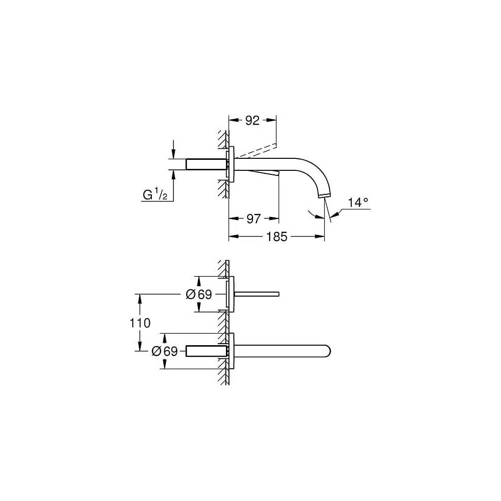 "Grohe Atrio New Joy 19287DC3" praustuvo maišytuvas