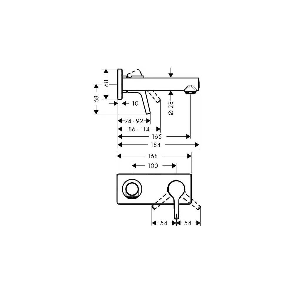 "Hansgrohe Talis S" praustuvo maišytuvas 72110000