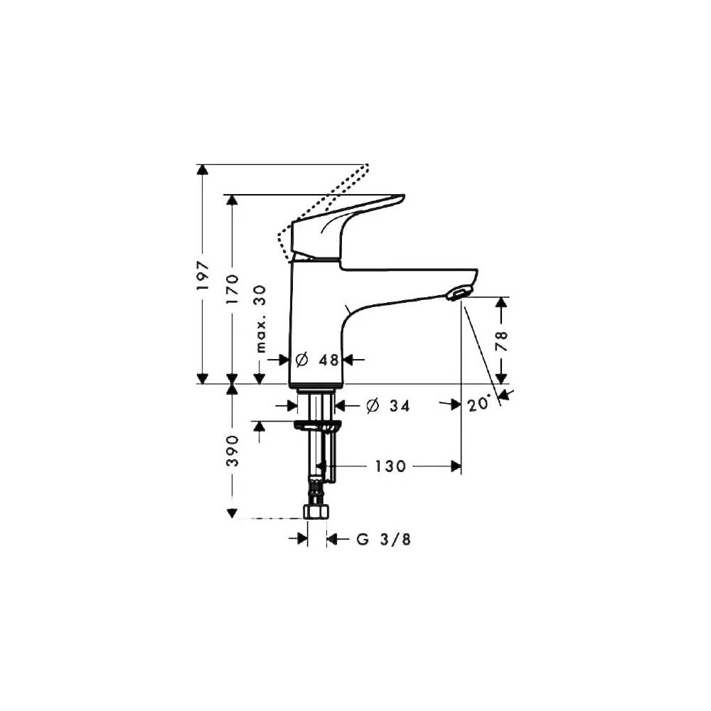 "Hansgrohe" vonios maišytuvas "Focus E2" 31931000