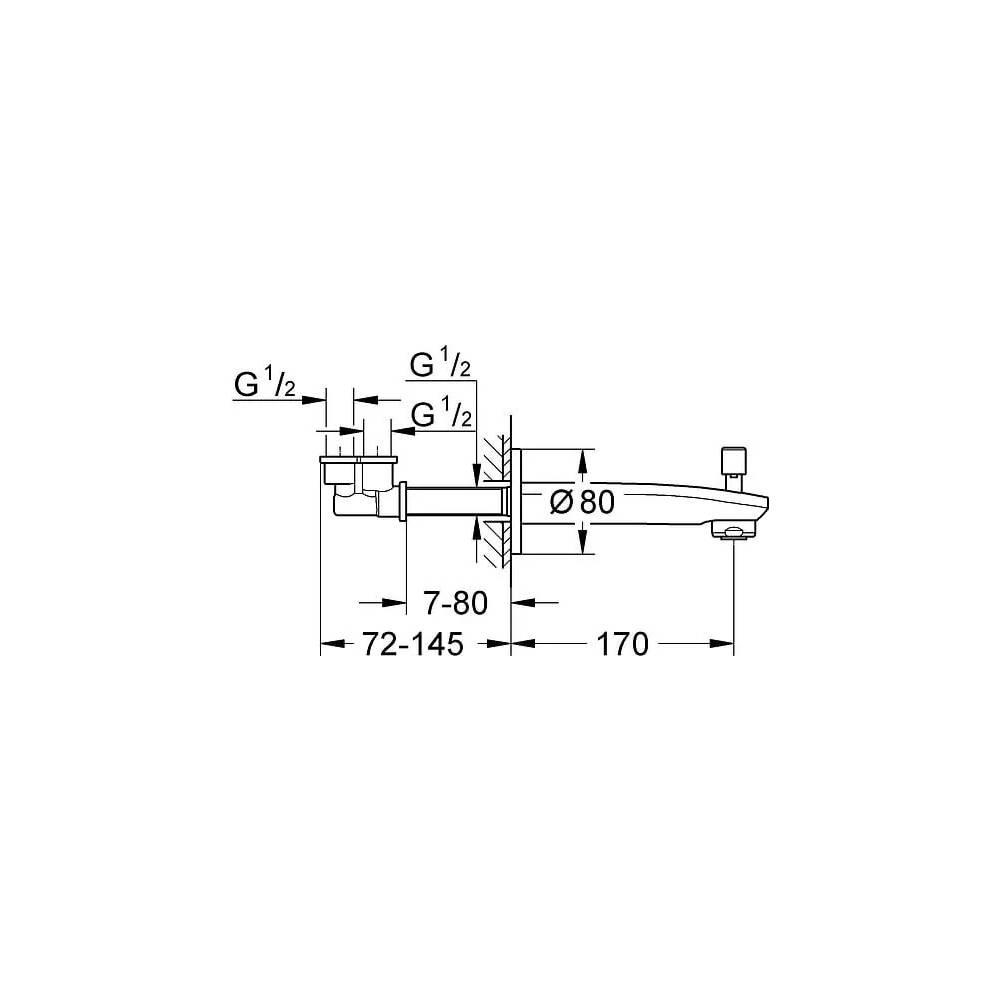 Grohe išteka Eurostyle Cosmopolitan 13277002