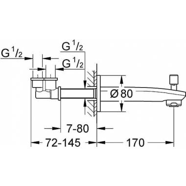 Grohe išteka Eurostyle Cosmopolitan 13277002