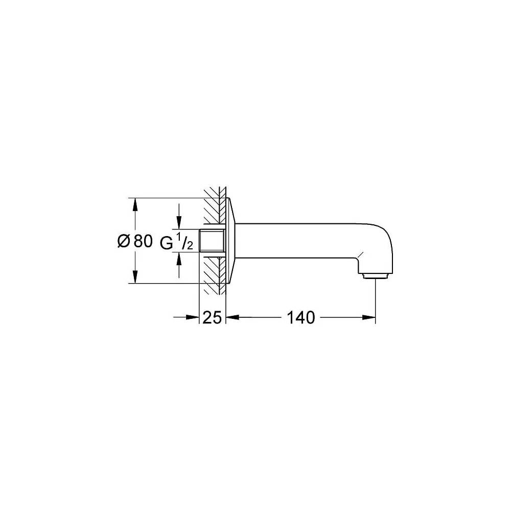 "Grohe BauClassic" snapelis 13258000