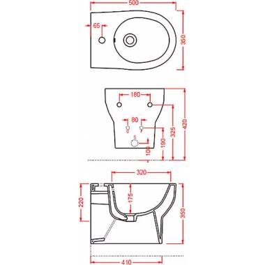 "ArtCeram" pakabinama bidė "Smarty 2.0" SMB001