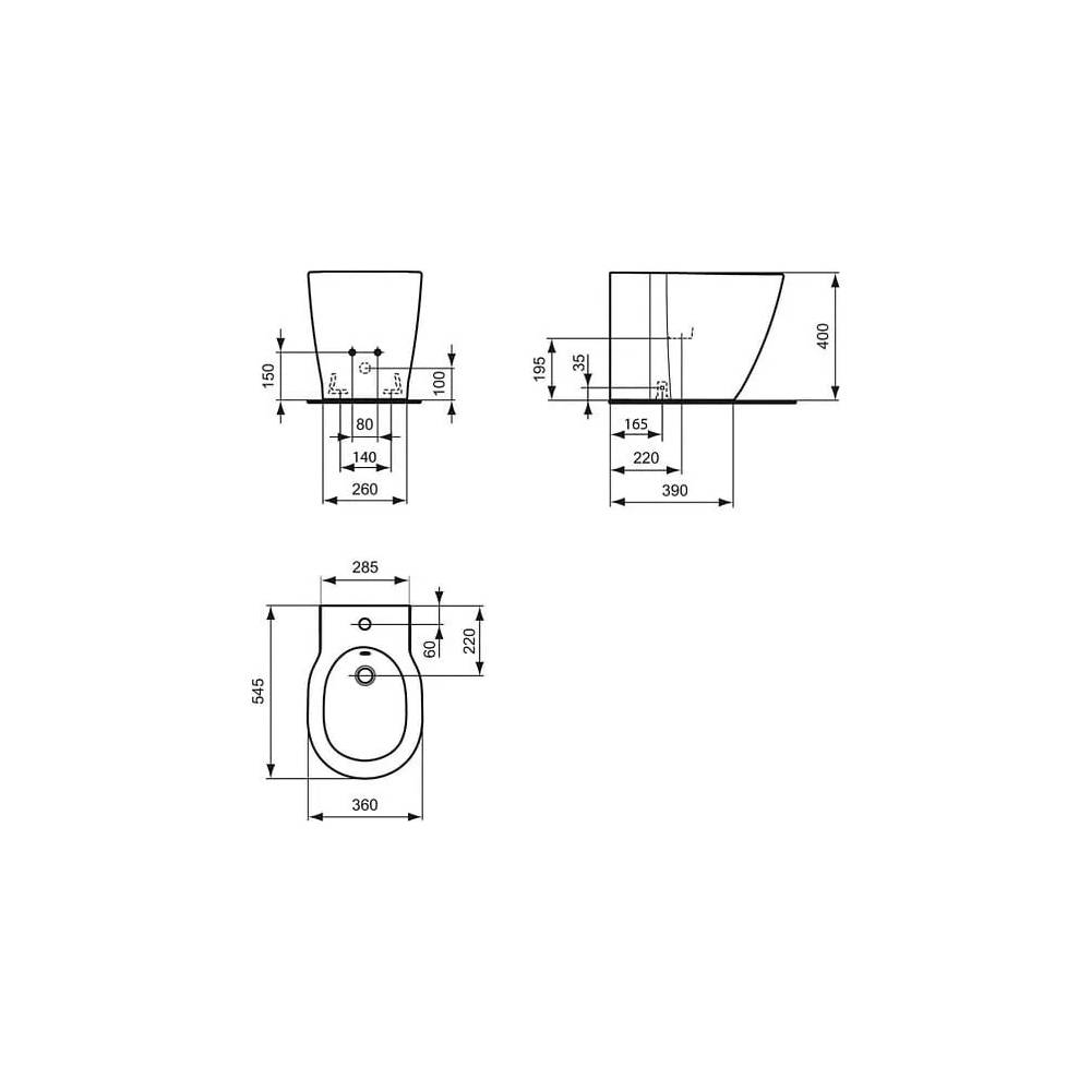 Ideal Standard gridas bidē Connect E799501