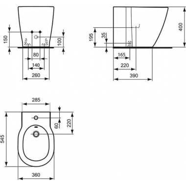 Ideal Standard gridas bidē Connect E799501