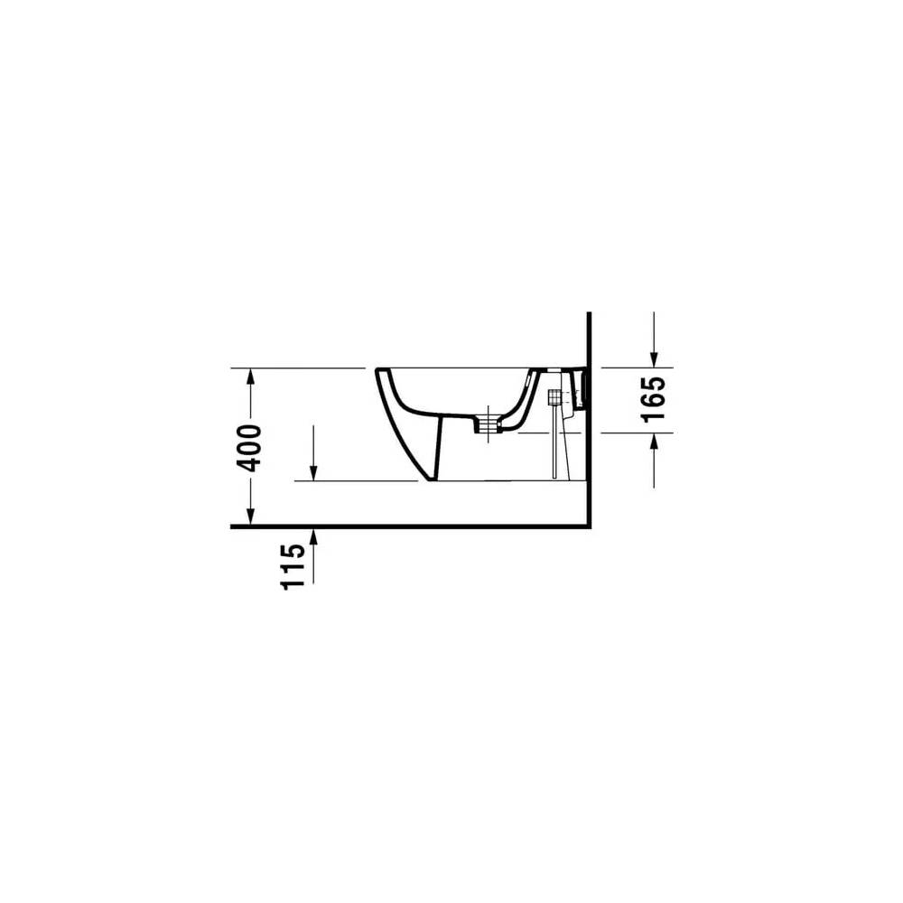 "Duravit" pakabinama bidė "Happy D.2" 2258150000