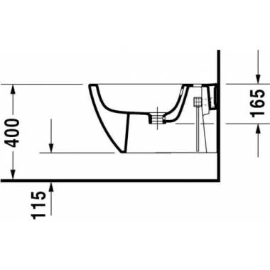 "Duravit" pakabinama bidė "Happy D.2" 2258150000