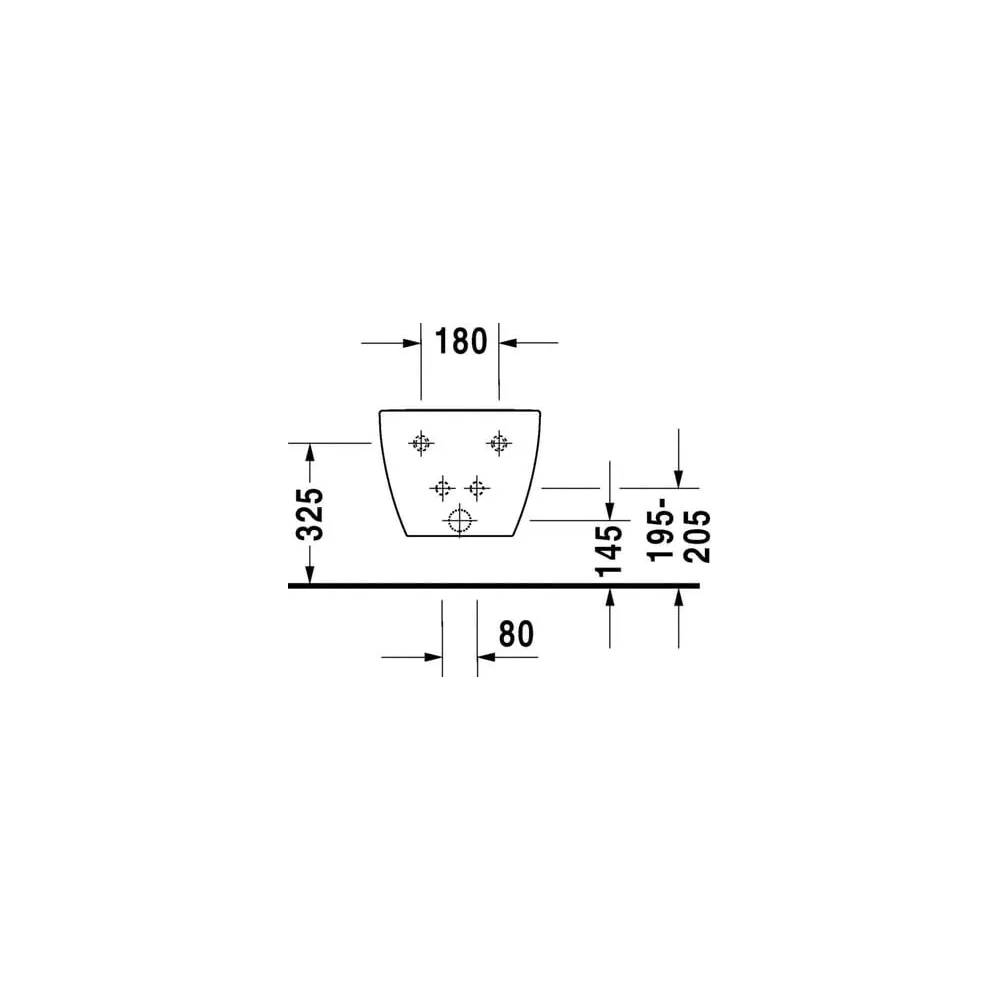 "Duravit" pakabinama bidė "Happy D.2" 2258150000