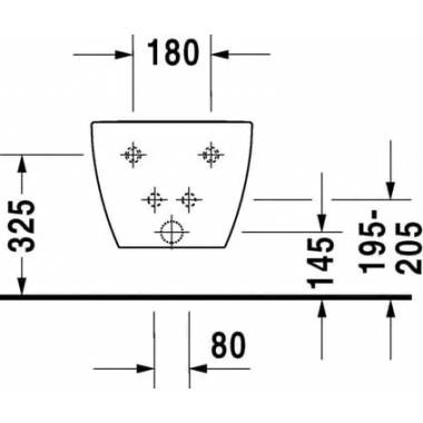 "Duravit" pakabinama bidė "Happy D.2" 2258150000