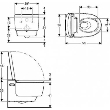 "Geberit" pakabinamas "AquaClean mera comfort" 146.214.11.1