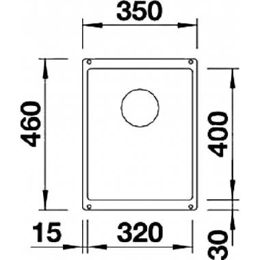 BLANCO SUBLINE 320-U PD WEISS O.AF