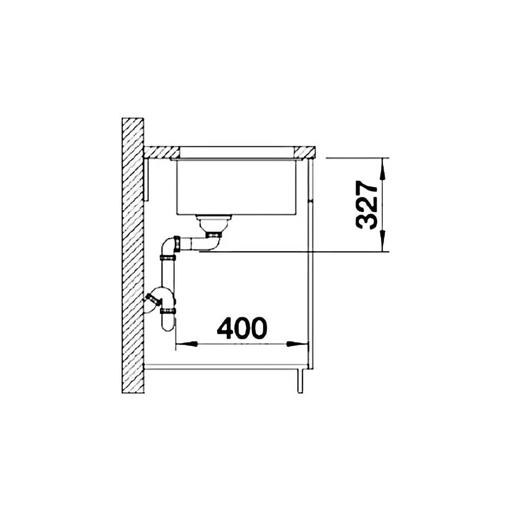 BLANCO SUBLINE 320-U PD WEISS O.AF