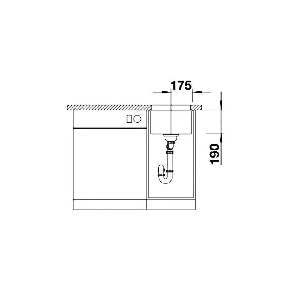 BLANCO SUBLINE 320-U PD WEISS O.AF