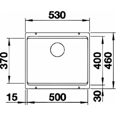 BLANCO ETAGON 500-U PD EC M.ZUB O.AF