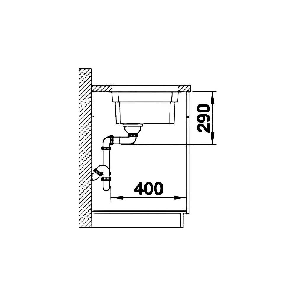 BLANCO ETAGON 500-U PD EC M.ZUB O.AF