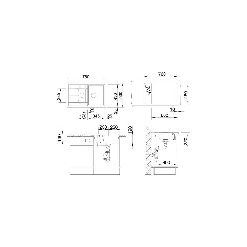 BLANCOMETRA 6S COMPACT SILGRANIT C WEISS M. EXZ.