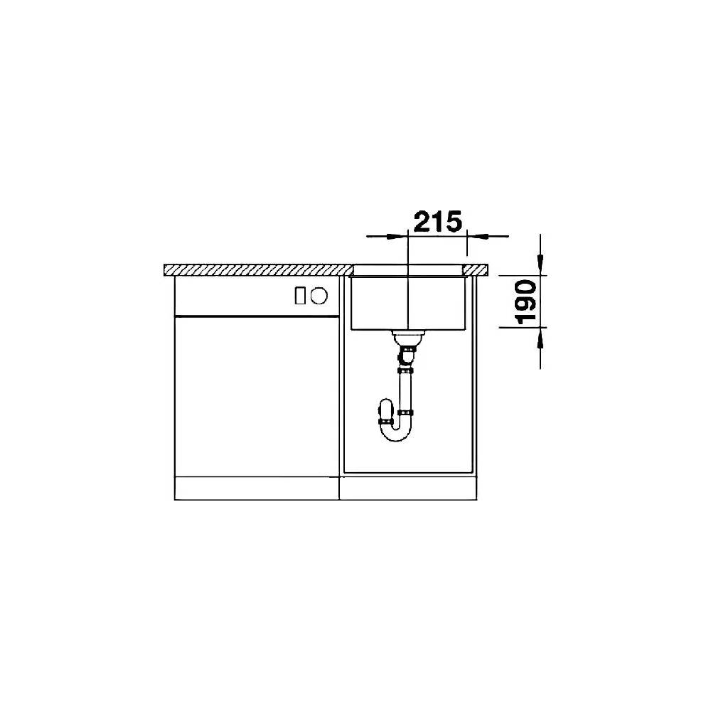 BLANCO SUBLINE 400-U PD CAFE O.AF