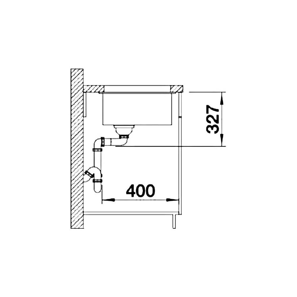 BLANCO SUBLINE 320-U PD CAFE O.AF